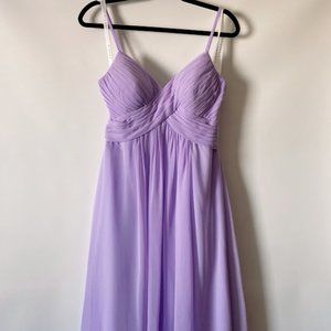 Bridesmaid Tulle Purple Dress